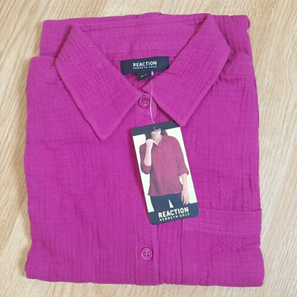 2/$15 REACTION By Kenneth Cole Women's Buttons Down Shirt XS